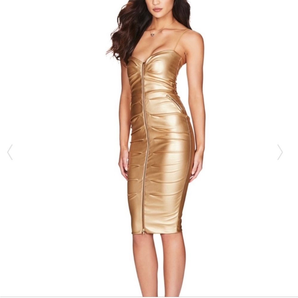 Gold dress